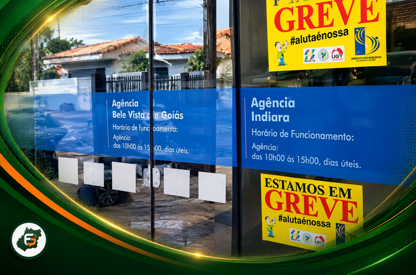 Greve da Caixa em Goiás: agências fechadas por tempo indeterminado
