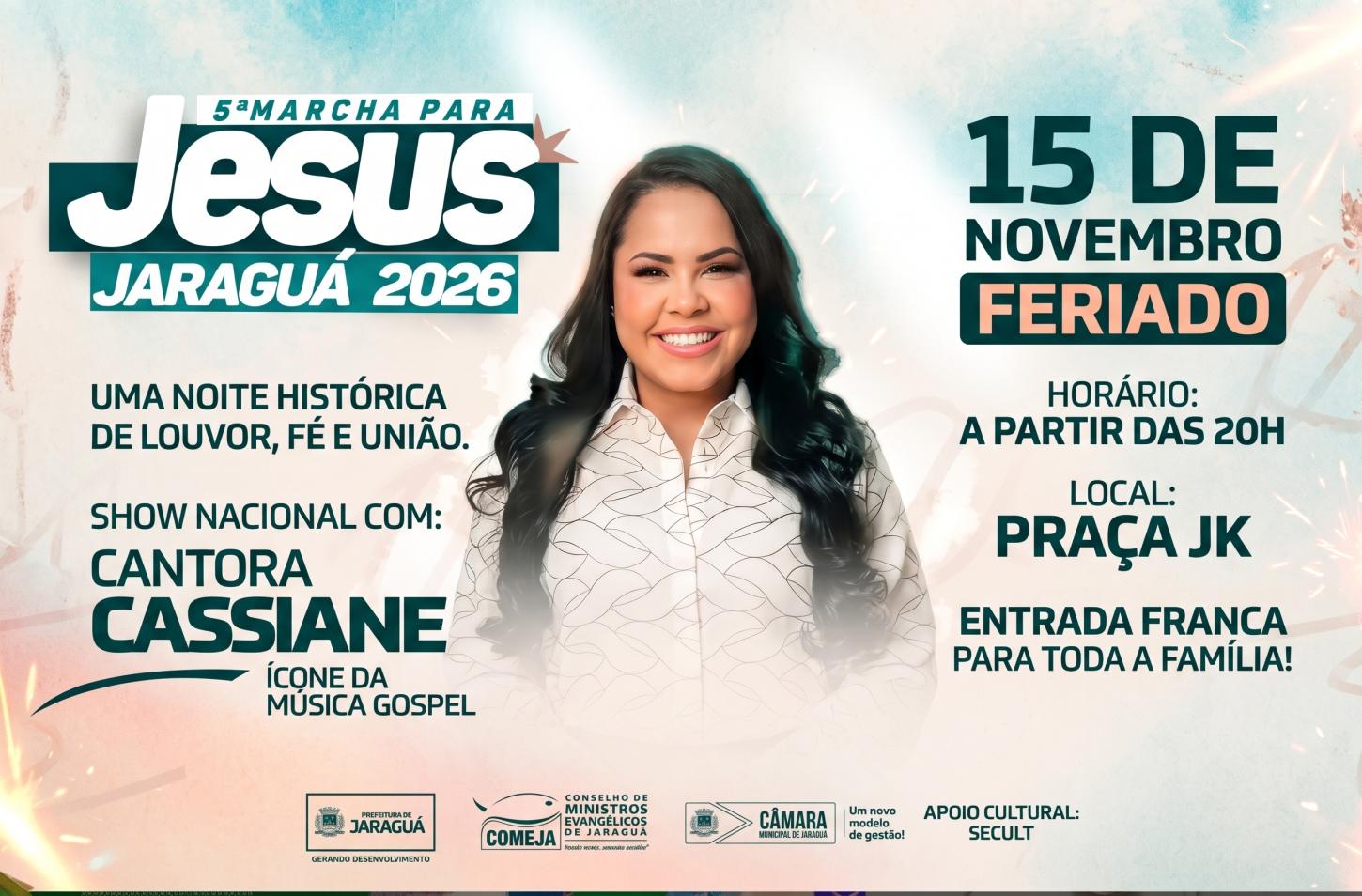 MARCHA PRA JESUS 5ª EDIÇÃO 2026 - JARAGUÁ -GO