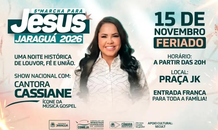 MARCHA PRA JESUS 5ª EDIÇÃO 2026 - JARAGUÁ -GO